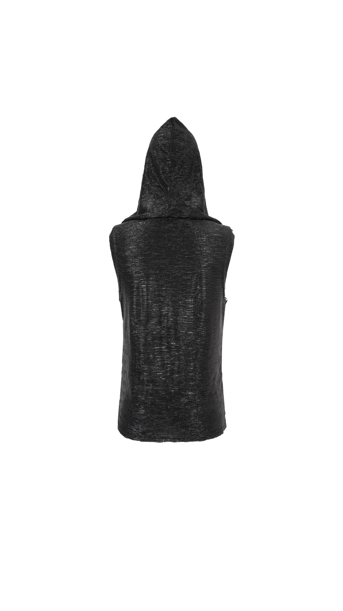 Rückansicht des Devil Fashion Tanktops zur Darstellung der Kapuze und Passform.