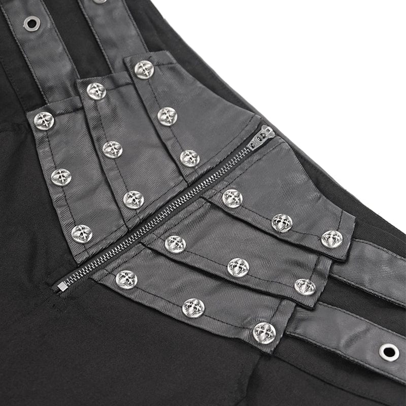 Nightbound – Gothic Buckle-up Studded Trousers