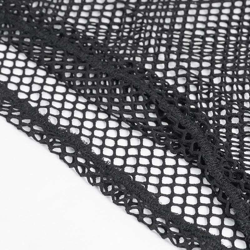 Devil Fashion Herren Mesh-Tanktop Mean Machine – Patronen-Deko