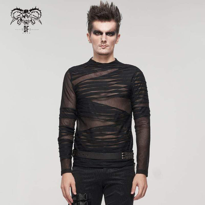 Sheer Temptation – Gothic Mesh Revolution mit Crew Neck