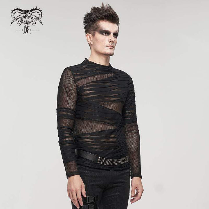 Sheer Temptation – Gothic Mesh Revolution mit Crew Neck