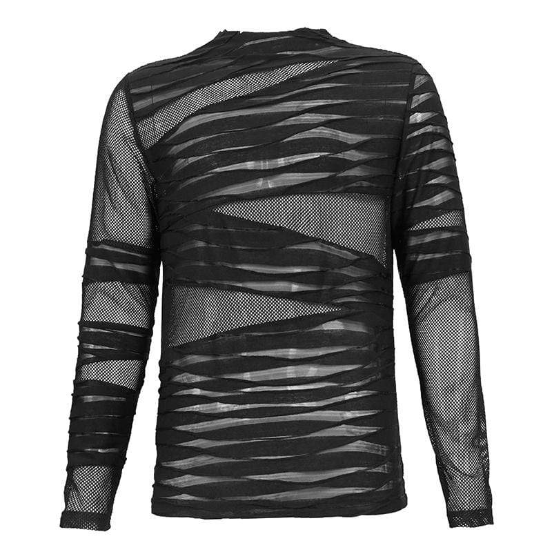 Sheer Temptation – Gothic Mesh Revolution mit Crew Neck