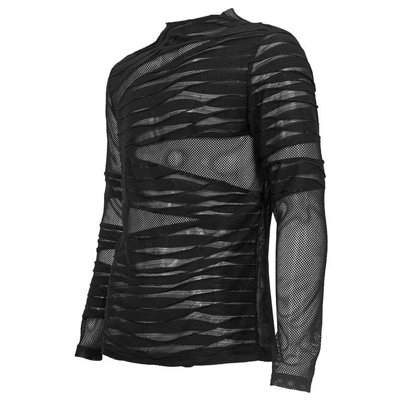 Sheer Temptation – Gothic Mesh Revolution mit Crew Neck