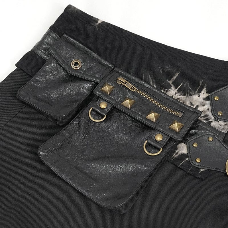 Devil Fashion Kilt for men – Gothic skirt with batik details