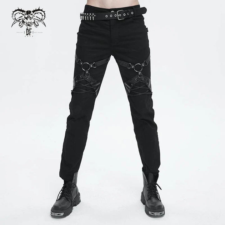 Splitcore – Punk Buckle Splice Pants for Men