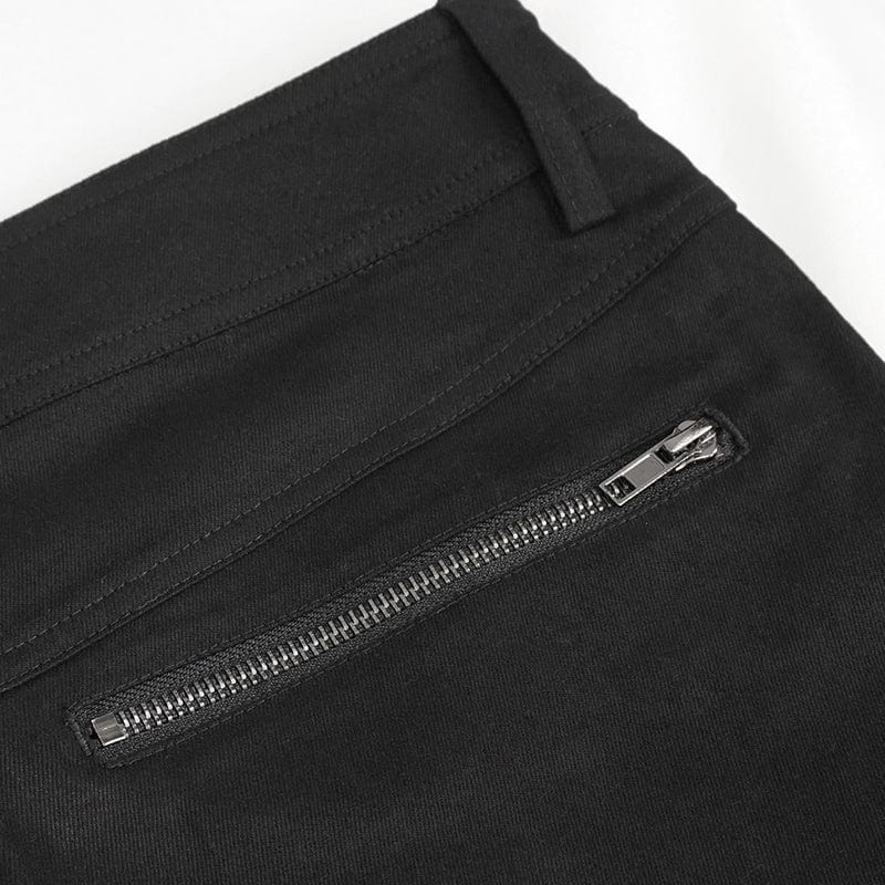 Splitcore – Punk Buckle Splice Pants for Men