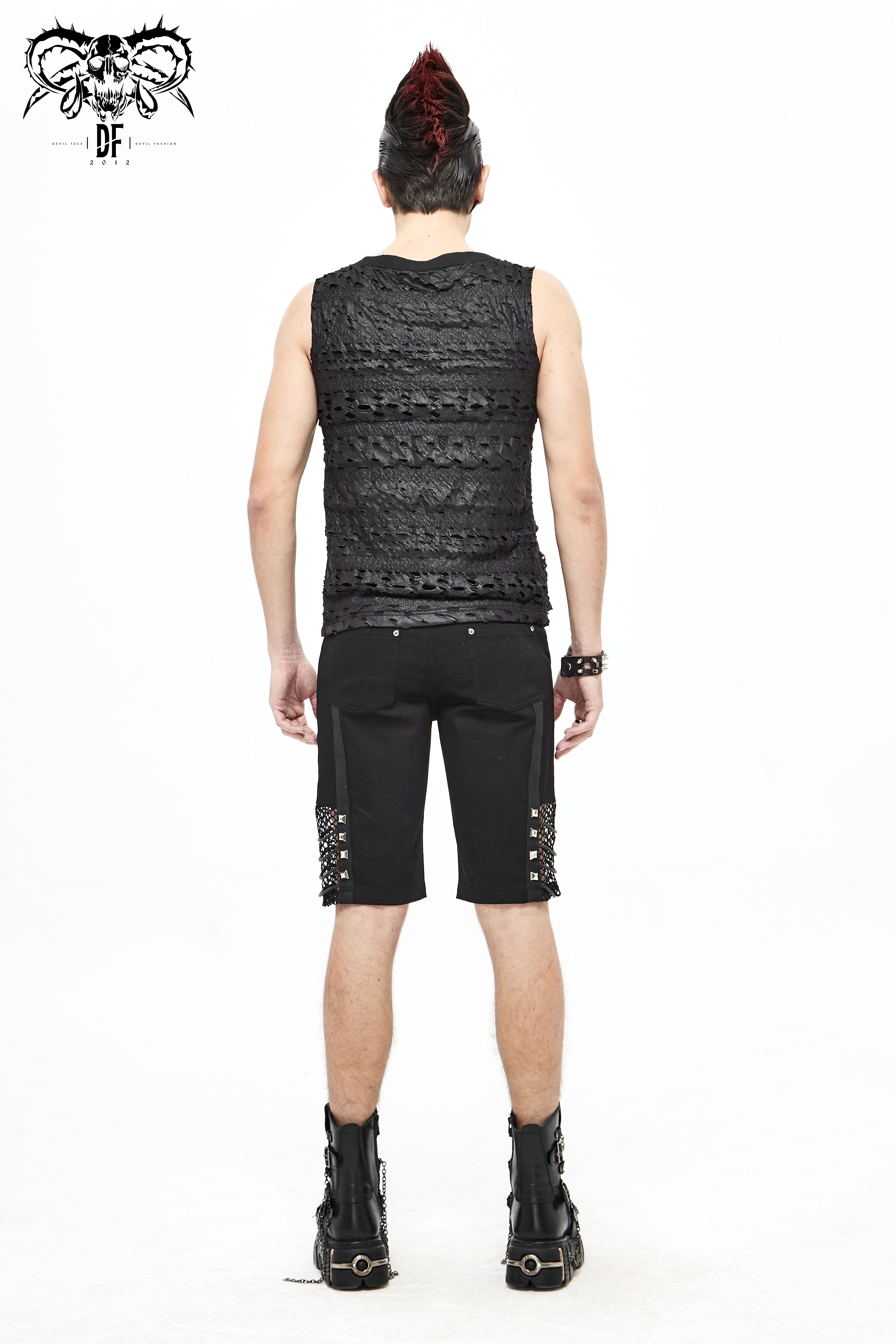 Rückansicht des Devil Fashion TT163 Tops zur Darstellung der Passform.