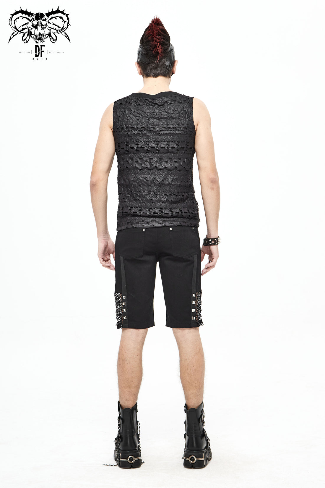 Rückansicht des Devil Fashion TT163 Tops zur Darstellung der Passform.