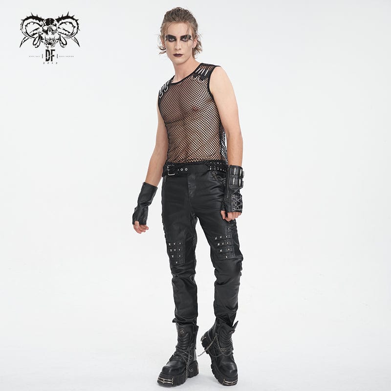Transparentes Fishnet-Oberteil für Herren von Devil Fashion
