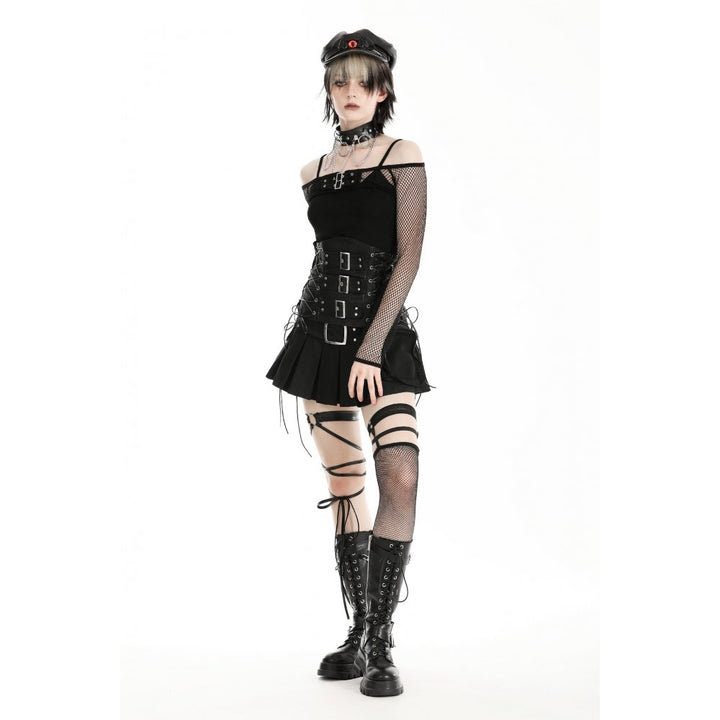 Midnight Veil – Punk Mesh Cape
