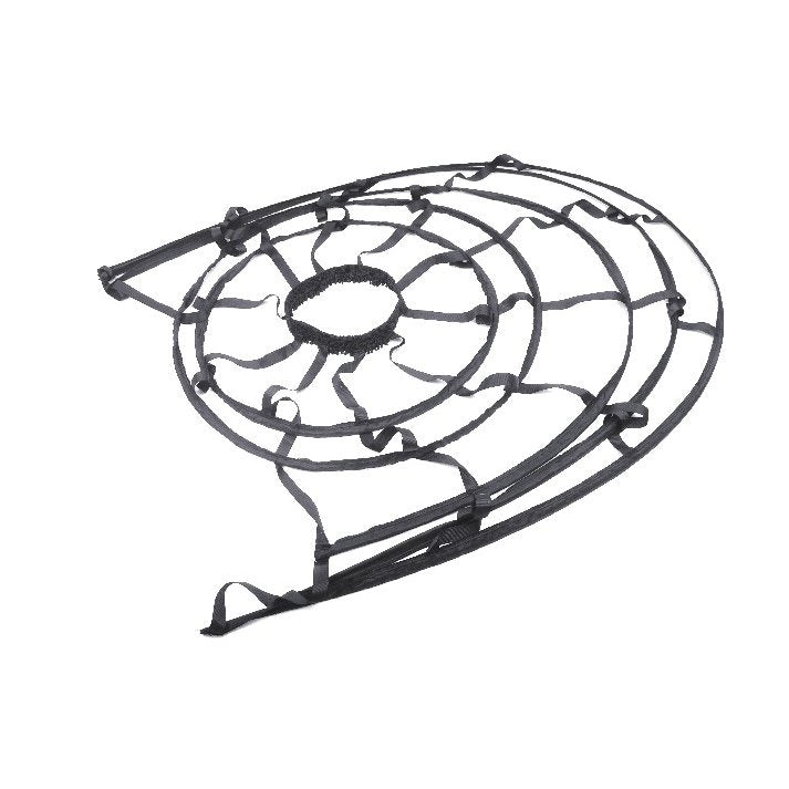 Langer Reifrock mit gerafftem Tüll und Spinnenweben-Optik – dramatisches Partyoutfit mit Gothic-Note, perfekt für Clubnächte, Halloween und extravagante Auftritte.