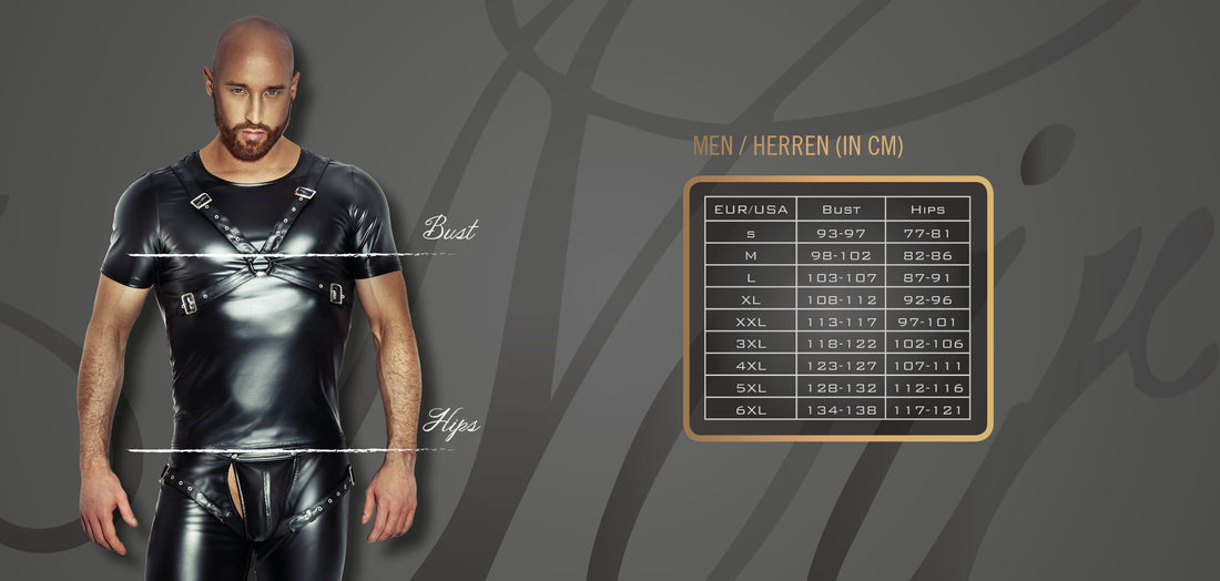 Noir Handmade Rogue H088 - Men's Powerwetlook Shorts with Drawstring & Pockets