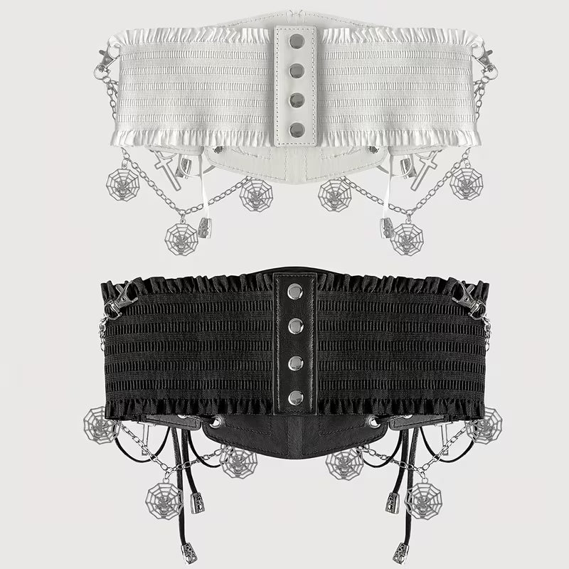 Gürtels mit verstellbarer Schnürung und elastischem Band