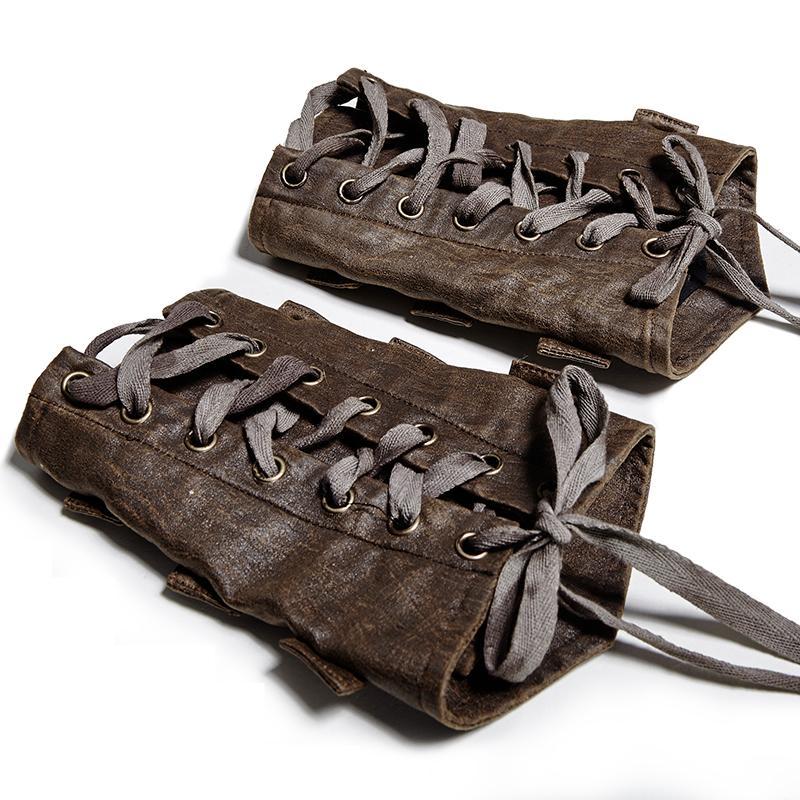 Punk Rave – Steampunk Armschienen „Brassbound Vanguard“ mit Schnallen