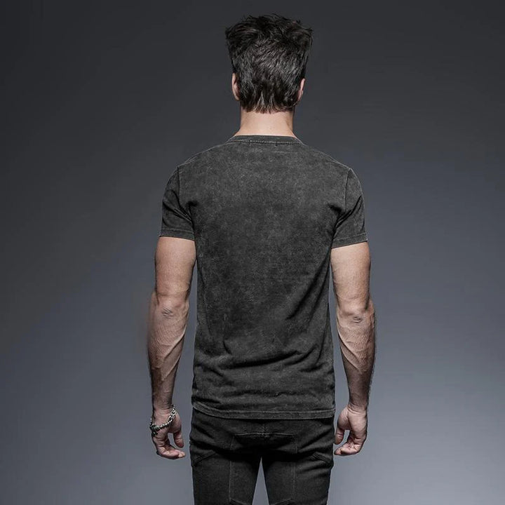 Vortex Vice – Punk Lace-Up T-Shirt mit Straps