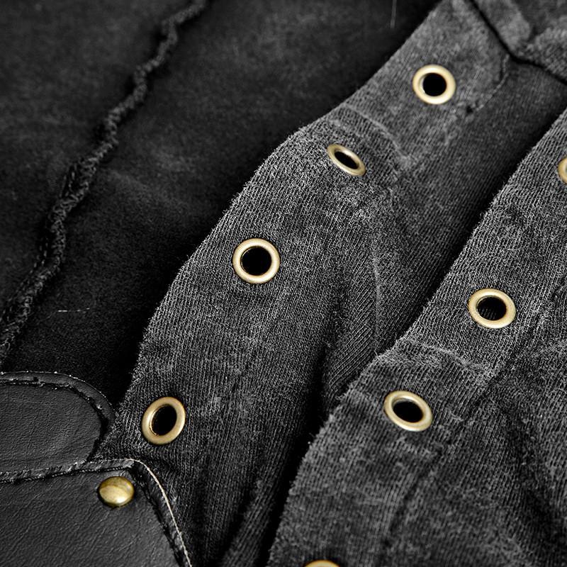 Nocturne Fuel – Retro Lace-Up Tanktop mit Schnallen