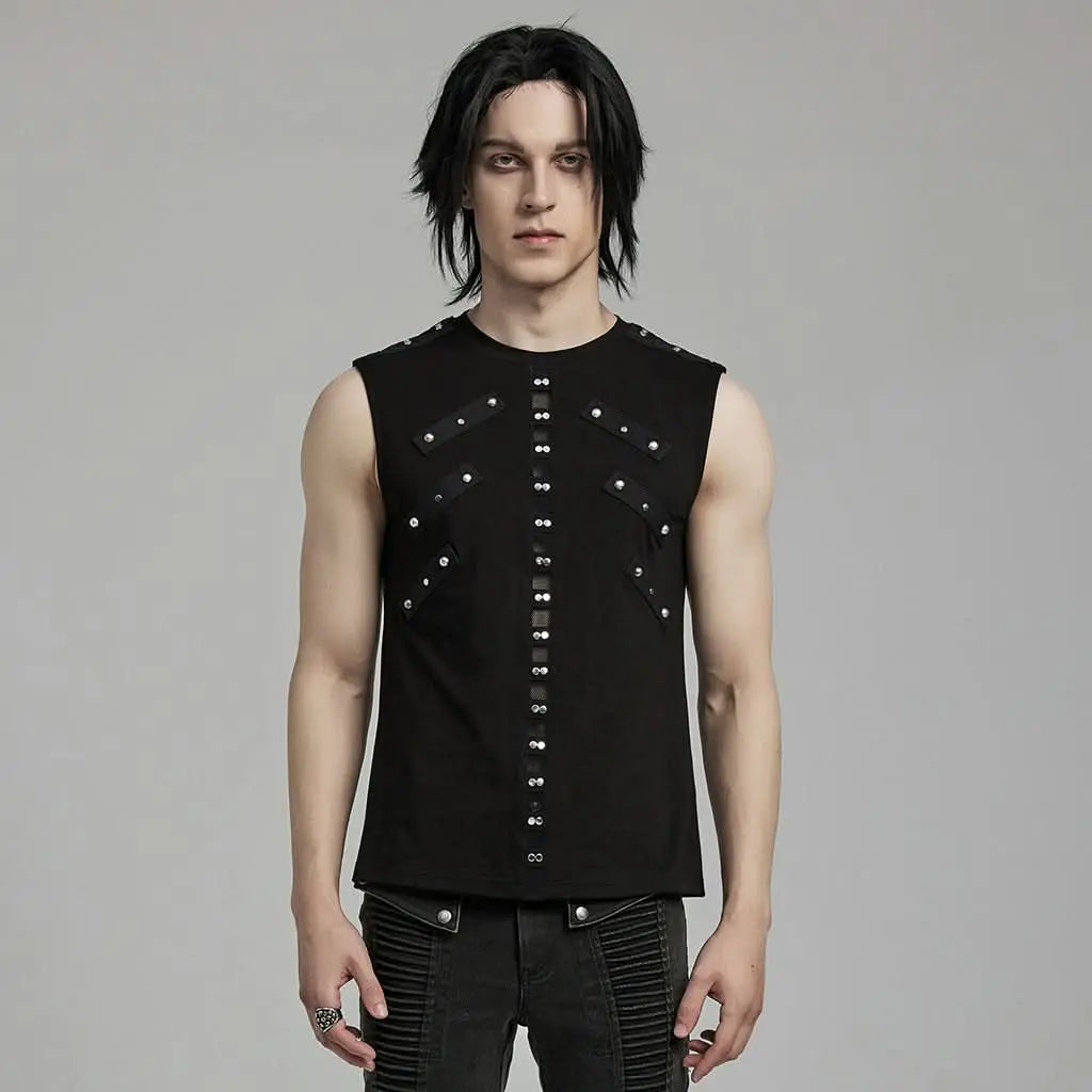 Detailansicht der transparenten Mesh-Einsätze an den Schultern des PUNK RAVE Tops.
