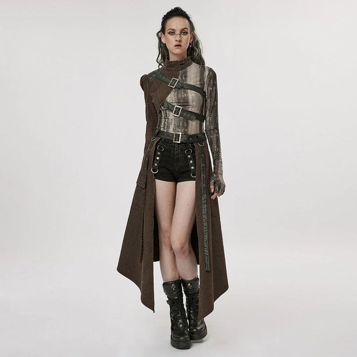 Punk Rave – One-Arm Harness-Bolero „Dominion Asymmetra“ im Post-Apocalyptic Style