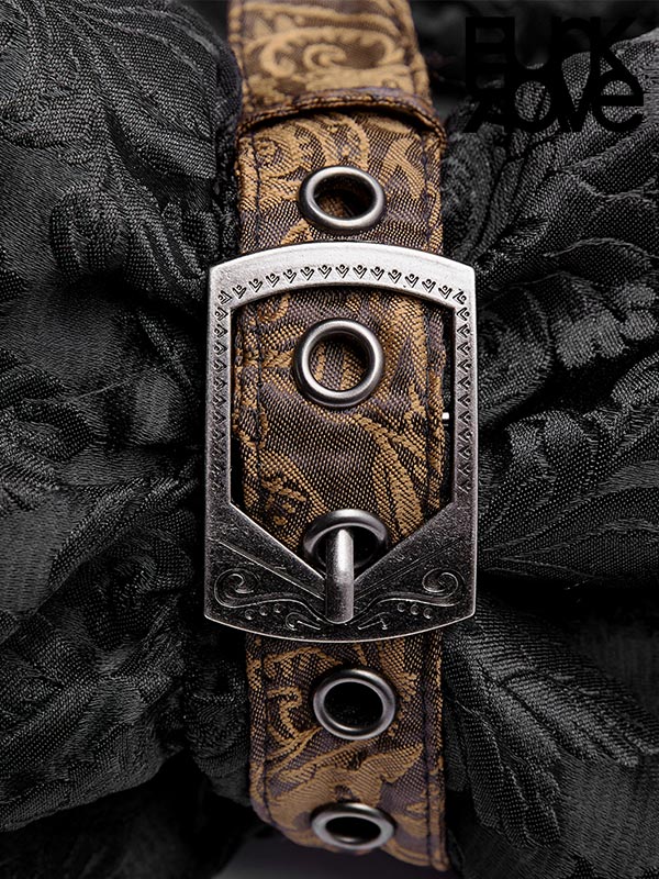 Punk Rave – Versailles Black Bolero aus Jacquard | Neo-Viktorianische Gothic Jacke