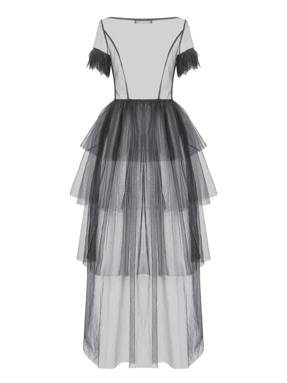 Dark in Love Whispering Shadows Gothic Mesh-Maxikleid Schwarz