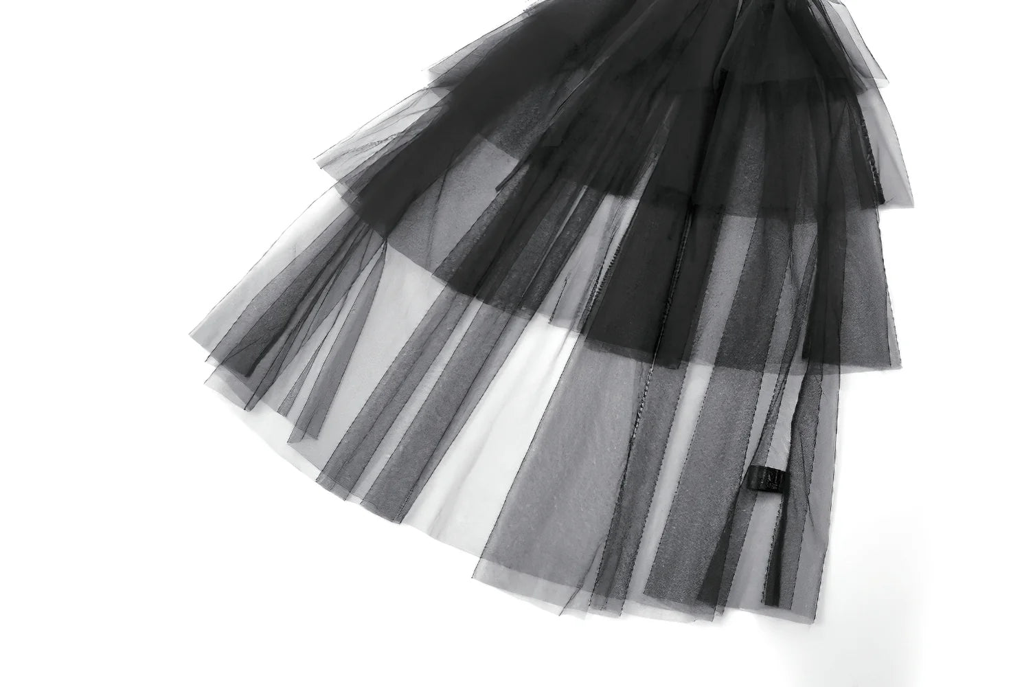 Dark in Love Whispering Shadows Gothic Mesh-Maxikleid Schwarz