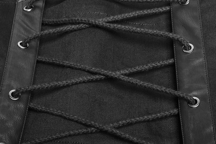 Punk Rave Legion Gothic- & LARP-Kilt Schwarz