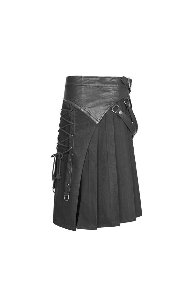 Punk Rave Legion Gothic- & LARP-Kilt Schwarz