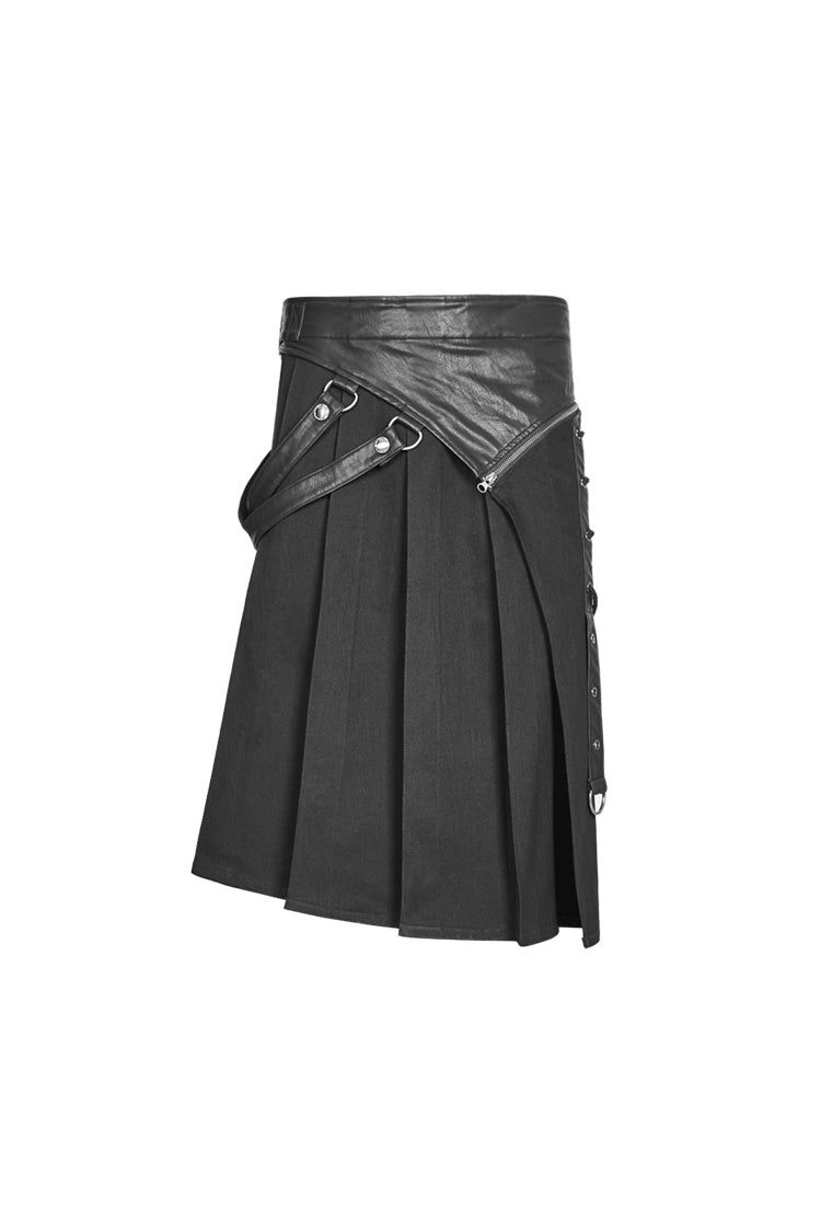 Punk Rave Legion Gothic- & LARP-Kilt Schwarz