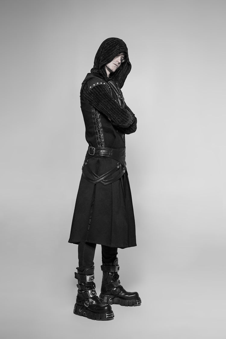 Punk Rave Legion Gothic- & LARP-Kilt Schwarz