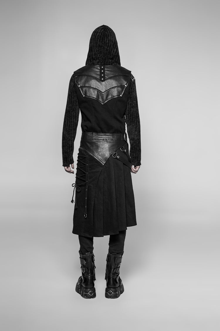 Punk Rave Legion Gothic- & LARP-Kilt Schwarz